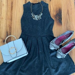 Charcoal Gray Sleeveless Mini Cocktail Dress